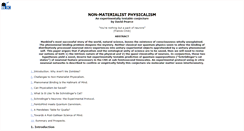 Desktop Screenshot of physicalism.com